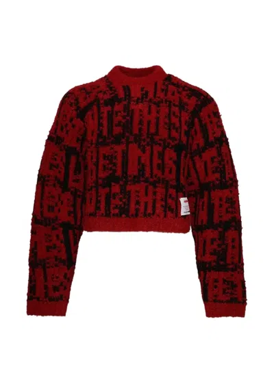 Rrr123 Cropped Cotton Sweater In Multi