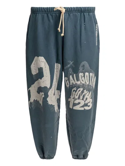 RRR123 GRAPHIC-PRINT DRAWSTRING TROUSERS