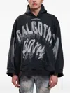 Rrr123 Soft Cotton Sweatshirt With Distressed Lettering In Black