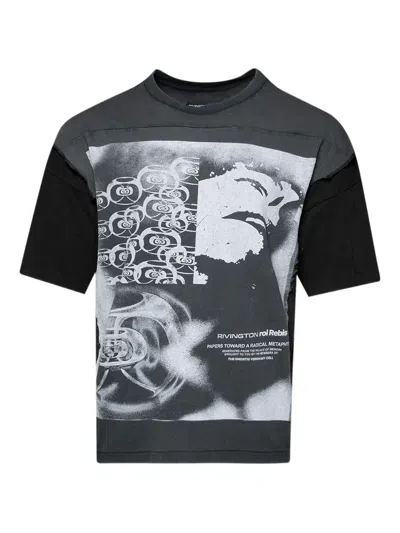 Rrr123 Graphic-print T-shirt In Black