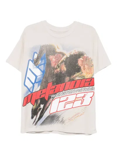 Rrr123 Graphic-print T-shirt In White