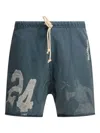 Rrr123 Washed Blue Bermuda Shorts In Blue