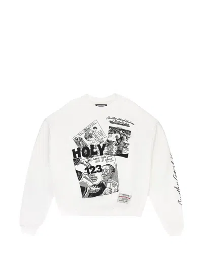 Rrr123 Graphic-print Sweatshirt In White