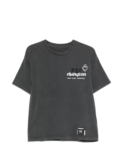 Rrr123 Graphic-print T-shirt In Gray