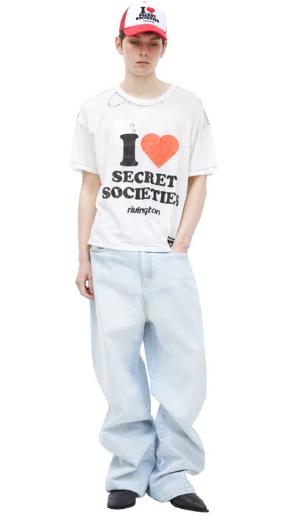 Rrr123 I Love Secret Societies T-shirt In White