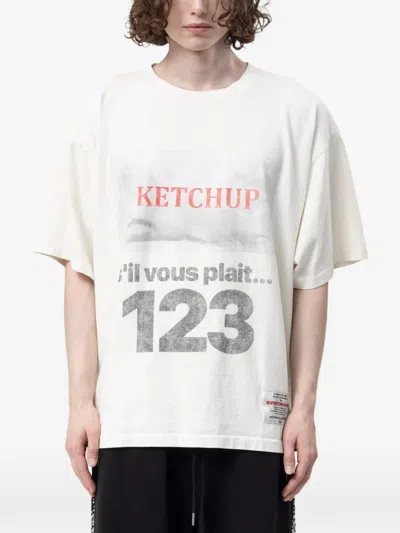 Rrr123 Ketchup Cva Logo-print Cotton T-shirt In White