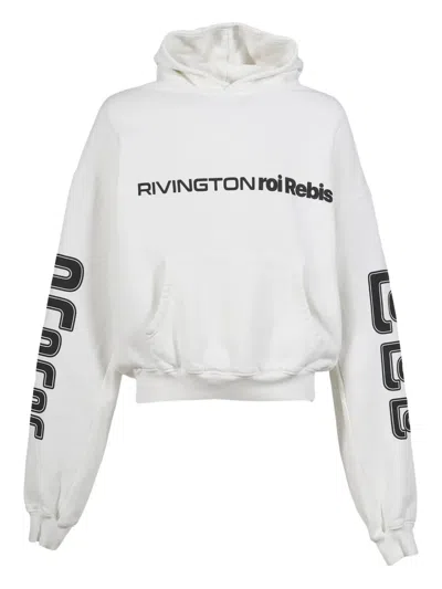 Rrr123 Logo-print Hoodie In White