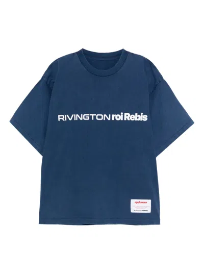 Rrr123 Logo-print T-shirt In Blue