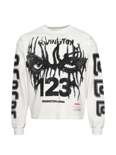 Rrr123 Long-sleeve Sweatshirt In White