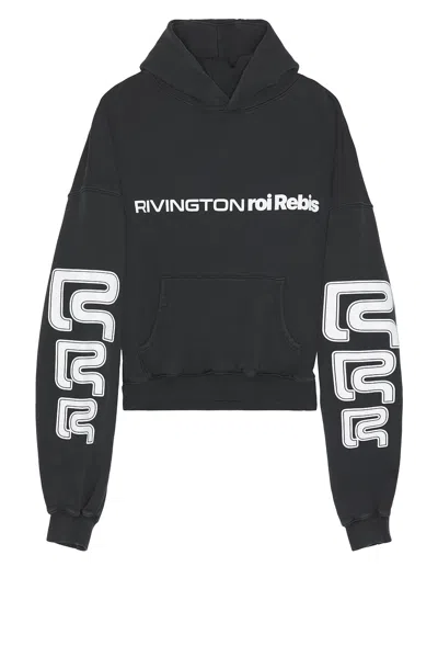 Rrr123 Metanoia Logo-print Hoodie In Black