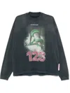 Rrr123 Inri Snake T-shirt In Black