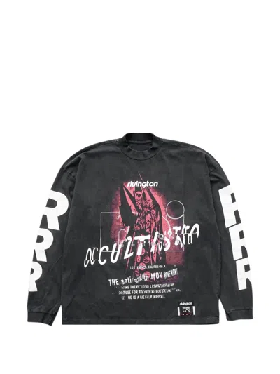 Rrr123 Occultista Long-sleeve T-shirt In Black