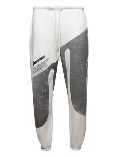 Rrr123 Paraclete Graphic-print Sweatpants In White