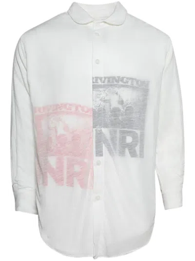 Rrr123 Protestant Shirt In White