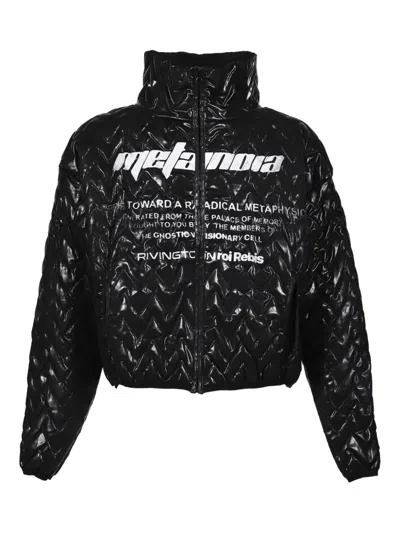 Rrr123 Quilted Zip Jacket In Black