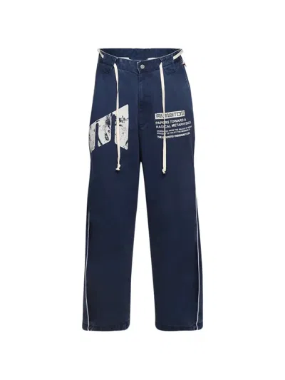 Rrr123 Rivington Logo Working Man Trousers In Blue