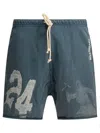 Rrr123 Washed Blue Bermuda Shorts In Blue