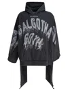Rrr123 Soft Cotton Sweatshirt With Distressed Lettering In Black