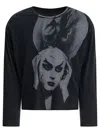 Rrr123 Black Cotton T-shirt In Black