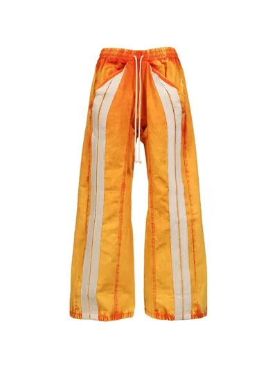 Rrr123 Trappist Panelled Track Pants In Orange