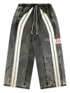 Rrr123 Trappist Penta Striped Trousers In Black