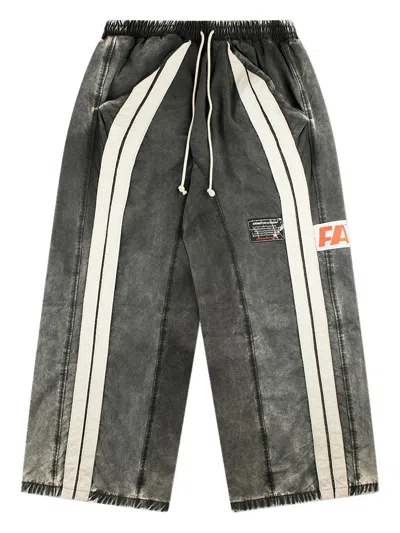 Rrr123 Trappist Penta Striped Trousers In Black