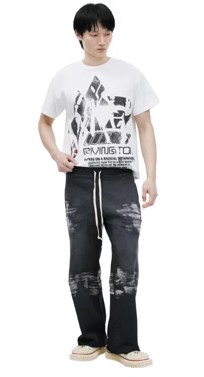 Rrr123 Trousers With A Distressed Look In Yellow