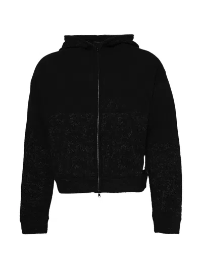 Rrr123 Zip Hoodie In Black