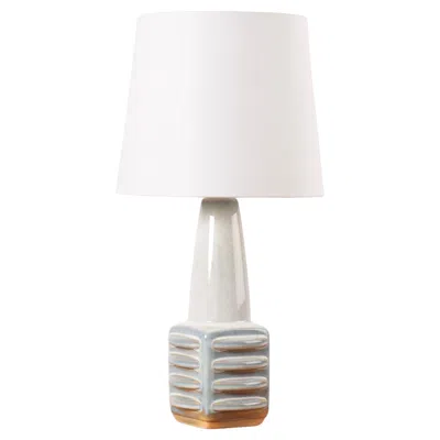 Pre-owned Rörstrand 1960s Søholm Sculptural Table Lamp Pale Blue, Einar Johansen, Danish Mid-century In Transparent