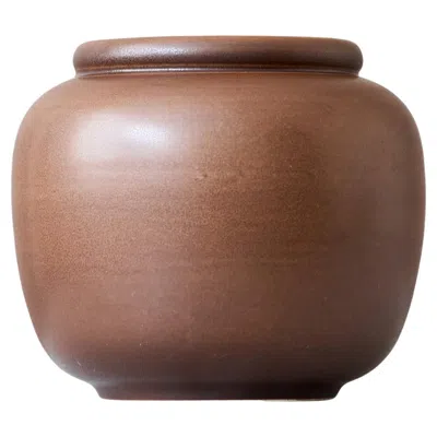 Pre-owned Rörstrand Brown Ceramic Vase By Gertrud Lönegren, , Sweden, 1930s.