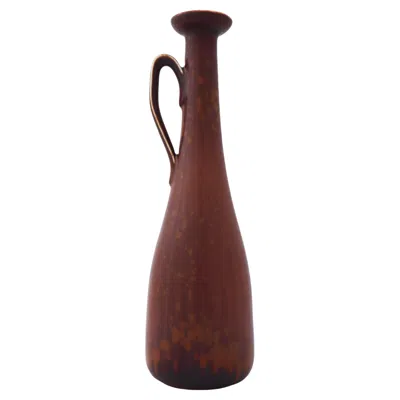 Pre-owned Rörstrand Brown Ceramic Vase, Gunnar Nylund, , Scandinavian Midcentury Vintage