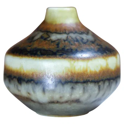 Pre-owned Rörstrand Brown Miniature Vase, Carl-harry Stålhane, , Midcentury Vintage