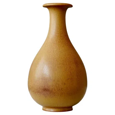Pre-owned Rörstrand Brown Stoneware Vase By Gunnar Nylund For Rorstrand, Sweden, 1940s