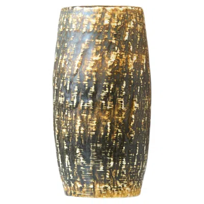 Pre-owned Rörstrand Brown Stoneware Vase By Gunnar Nylund For Rorstrand, Sweden, 1960s.