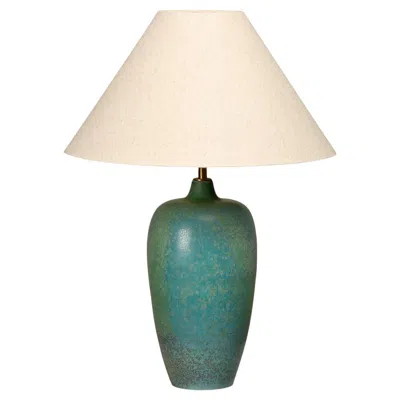 Pre-owned Rörstrand Carl-harry Stålhane Ceramic Table Lamp Blue / Green Shades For , Sweden