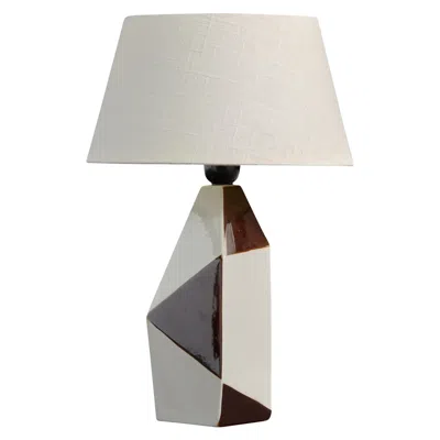 Pre-owned Rörstrand Carl-harry Stålhane, Table Lamp, Ceramic, Fabric, Sweden, 1950s In Transparent
