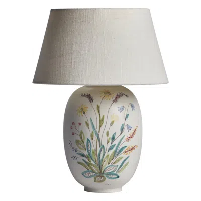 Pre-owned Rörstrand Carl-harry Stålhane, Table Lamp, Stoneware, Sweden, 1950s In Transparent