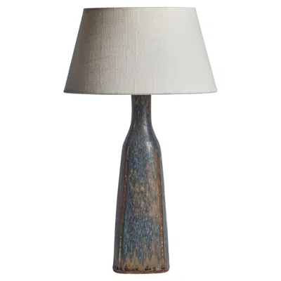 Pre-owned Rörstrand Carl-harry Stålhane, Table Lamp, Stoneware, Sweden, 1950s In Transparent