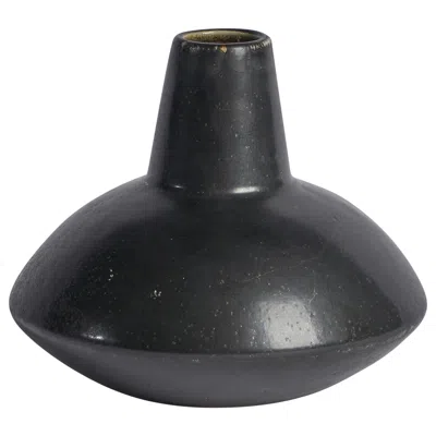Pre-owned Rörstrand Carl-harry Stålhane, Vase, Stoneware, Sweden, 1950s In Black