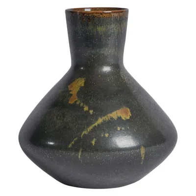 Pre-owned Rörstrand Carl-harry Stålhane, Vase, Stoneware, Sweden, 1950s In Black