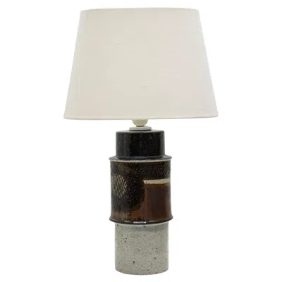 Pre-owned Rörstrand Ceramic Table Lamp By Inger Persson For , Sweden In Sand