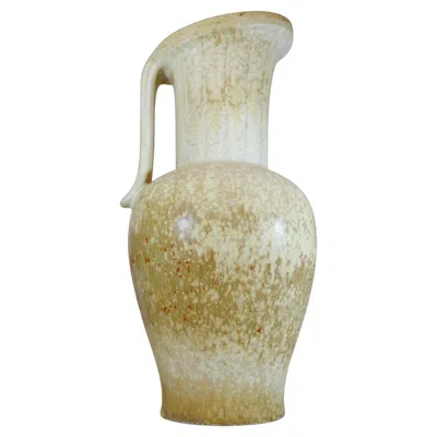 Pre-owned Rörstrand Ceramic Vase Gunnar Nylund, , Scandinavian Midcentury Vintage In Sand