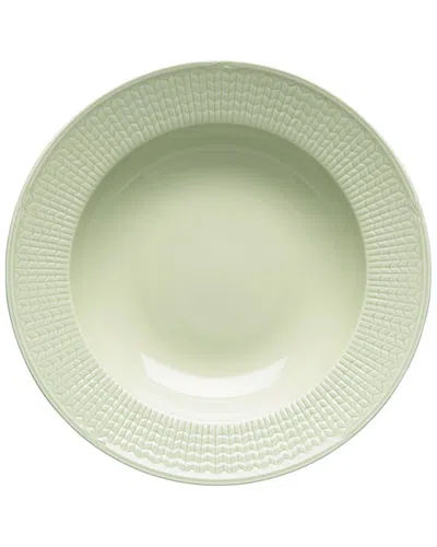 Rörstrand Discontinued Rsrstrand Swedish Grace Rim Soup/pasta Bowl In Green