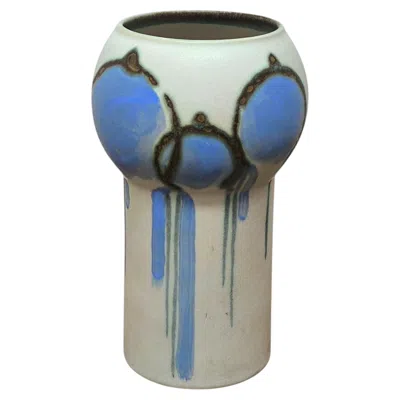 Pre-owned Rörstrand Floral Ceramic Vase Designed By The Drejar Gruppen Group In 1973 In Transparent