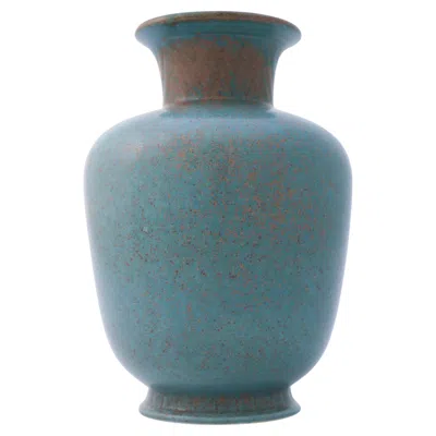 Pre-owned Rörstrand Green Ceramic Vase, Gunnar Nylund, , Scandinavian Midcentury Vintage