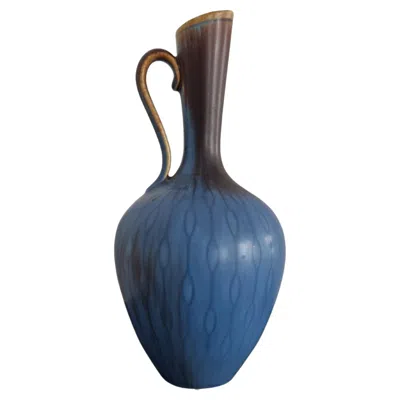 Pre-owned Rörstrand Gunnar Nylund, Ceramic Carafe/vase With Rare Pattern, Scandinavian Modern In Purple
