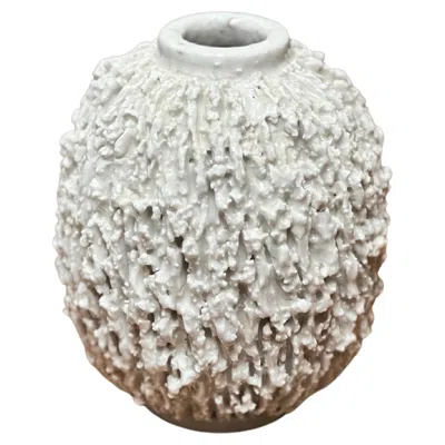 Pre-owned Rörstrand Gunnar Nylund Hand-crafted White Vase, Scandinavian Modern, 1936
