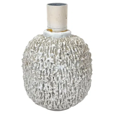Pre-owned Rörstrand Gunnar Nylund, Hedgehog Large Chamotte Ceramic Table Lamp, , 1950s In Transparent