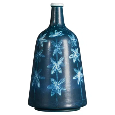 Pre-owned Rörstrand Hertha Bengtsson, Vase, Stoneware, Sweden, 1950s In Blue