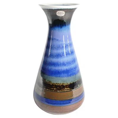 Pre-owned Rörstrand Large Polychrome Stoneware Vase By Gösta Millberg, , Sweden, 1960s In Purple